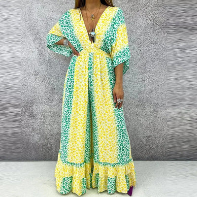 Anthea – Eleganter Jumpsuit Mit V-Ausschnitt Und Hoher Taille