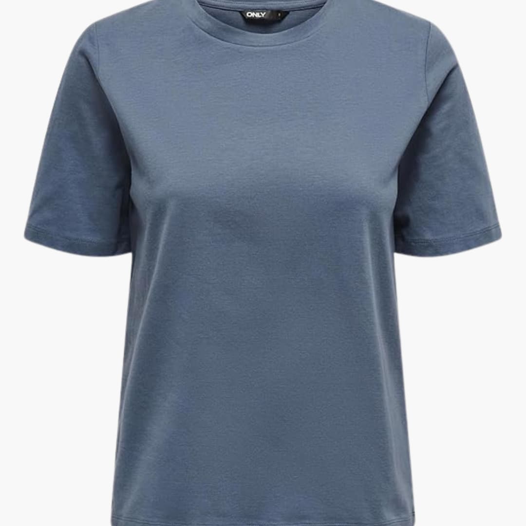 Damen T-Shirt mit Rundhals und kurzen Ärmeln aus Leichtstoff