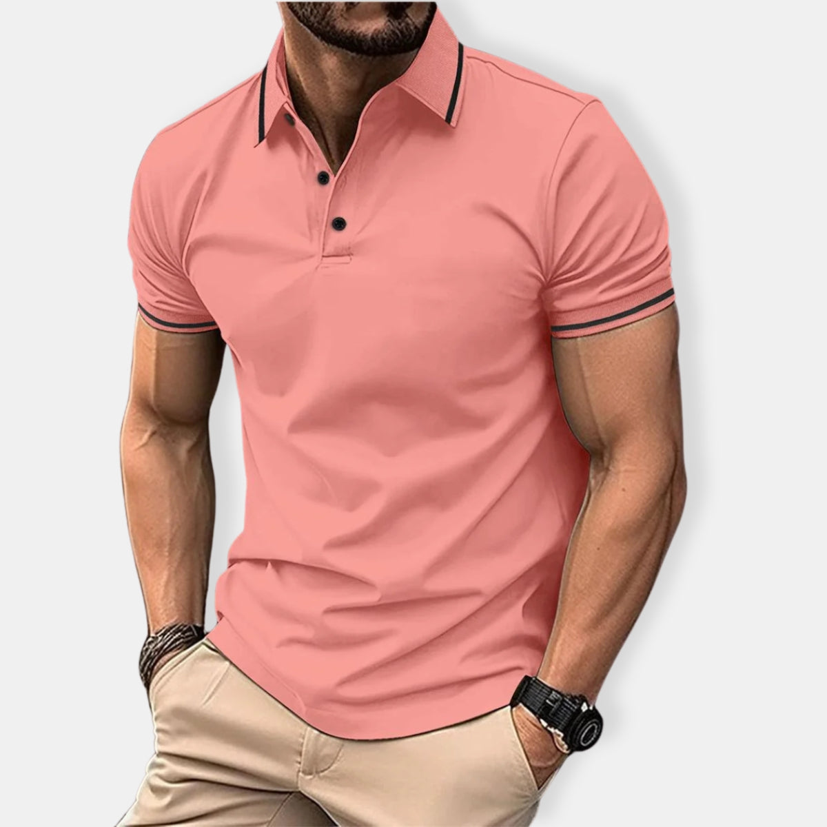 Herren Passform Polo Hemd | Kurzarm