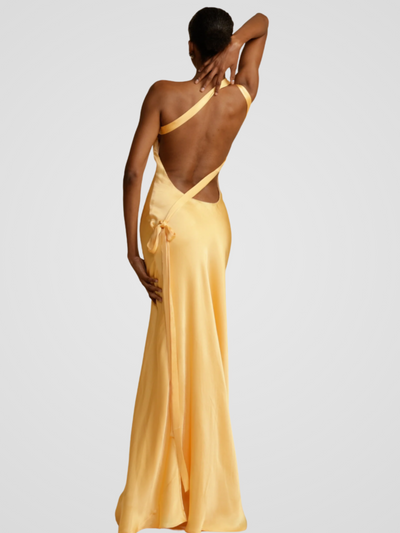 GOLDEN GLOW MAXIKLEID
