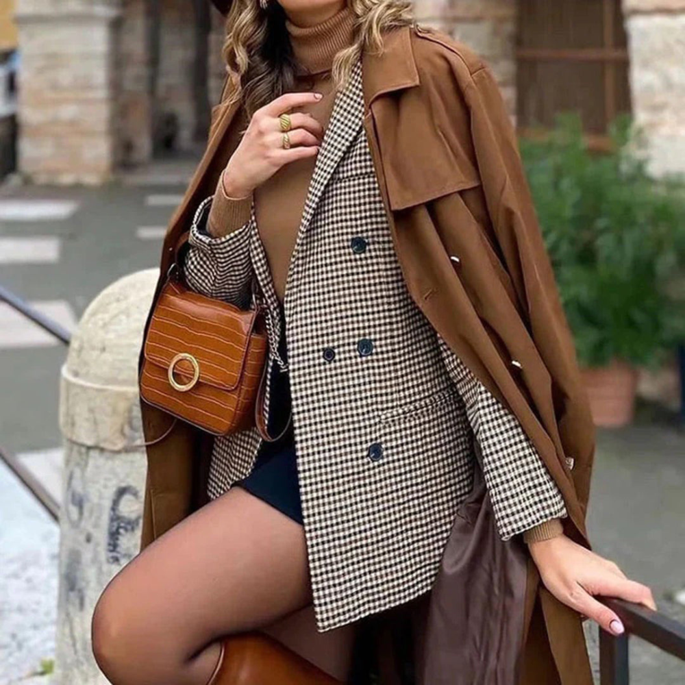 Maddison - Eleganter Blazer mit Karomuster