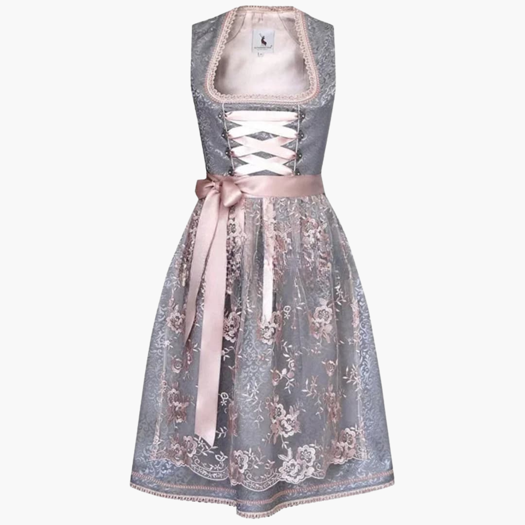 Spitzen-Dirndl kleid für Damen - Oktoberfest 2025
