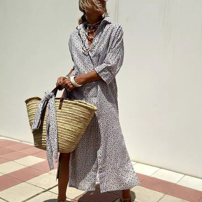 Robyn – Halbärmeliger gestreifter Cardigan mit Schnürung