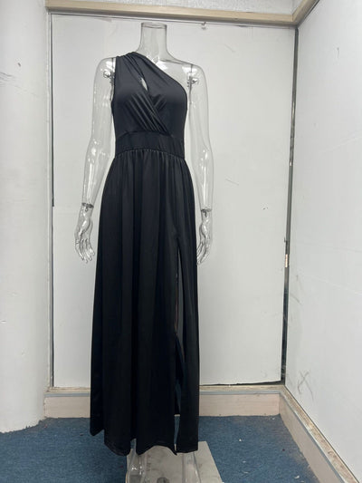 Heidi Mode | Ärmelloses Kleid mit hoher Taille und Öffnung