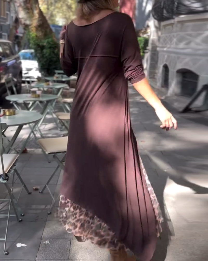 RAFFAELLA | Asymmetrisches Kleid mit langen Ärmeln und Tüll-Effekt-Rock für einen schicken und einzigartigen Look