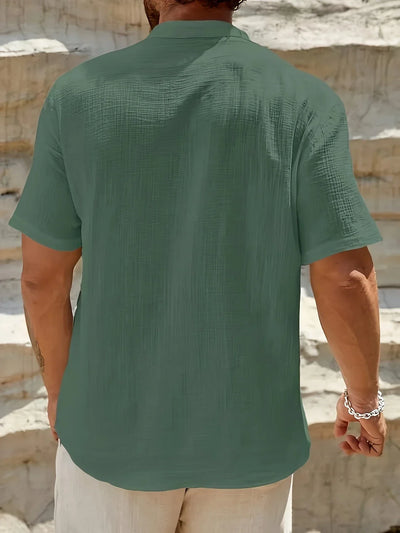 Sancho – Elegantes Sommer Hemd Mit Stehkragen