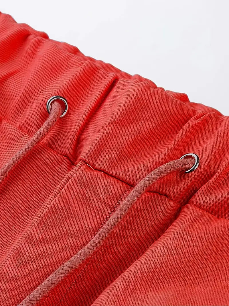 Jelte – Lässig  Nicht Dehnbar Kordelzug Fracht Shorts