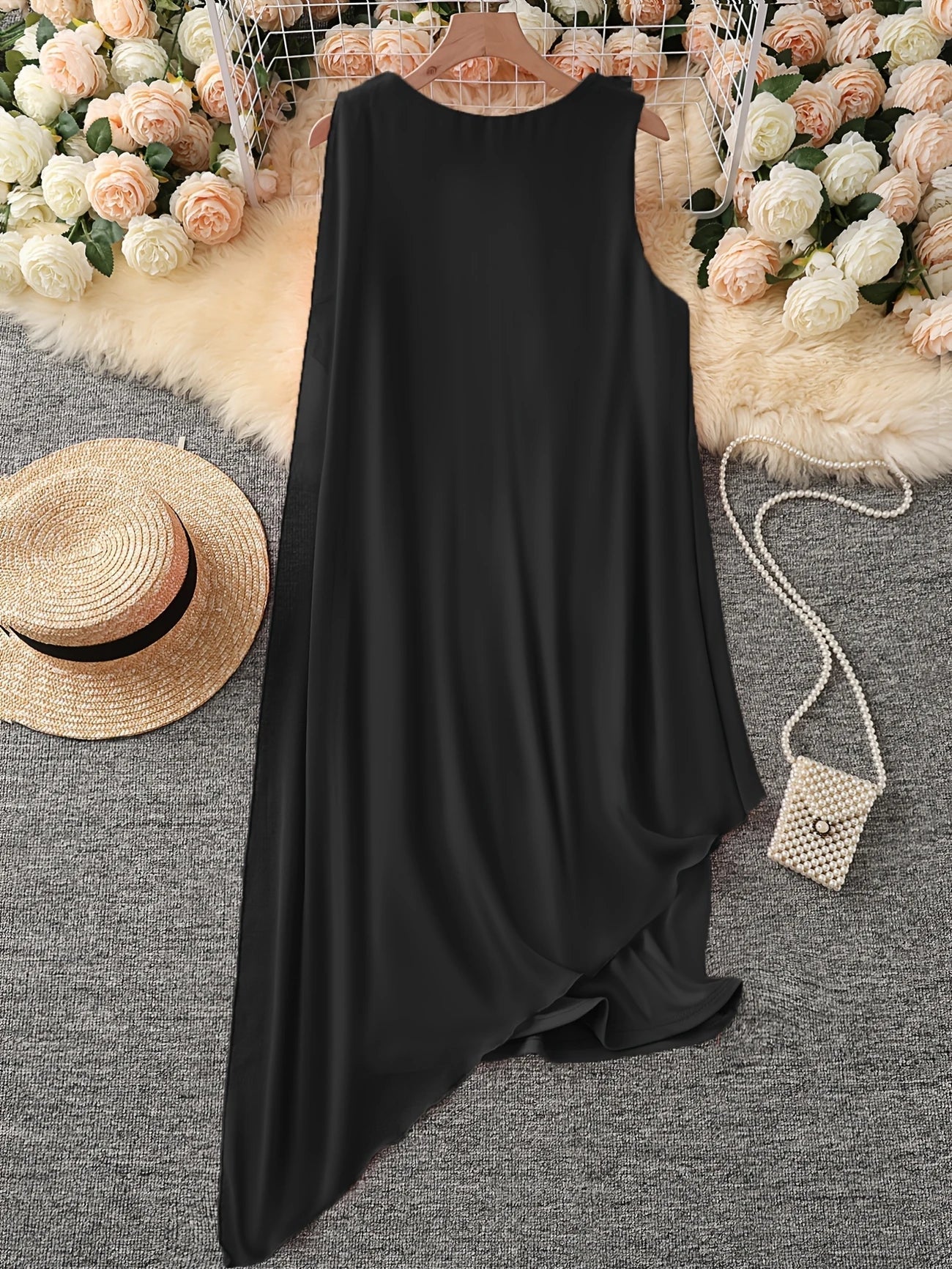 Maren – Elegantes Midi Kleid Mit Ärmellos