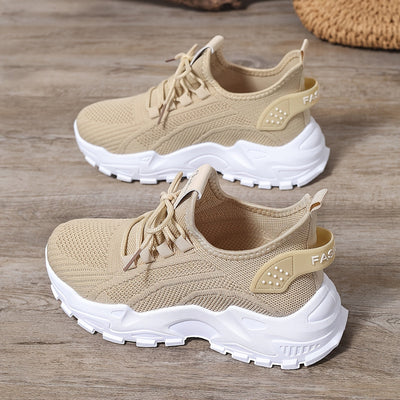 Lou Bequeme Atmungsaktive Knit Sneakers für Damen