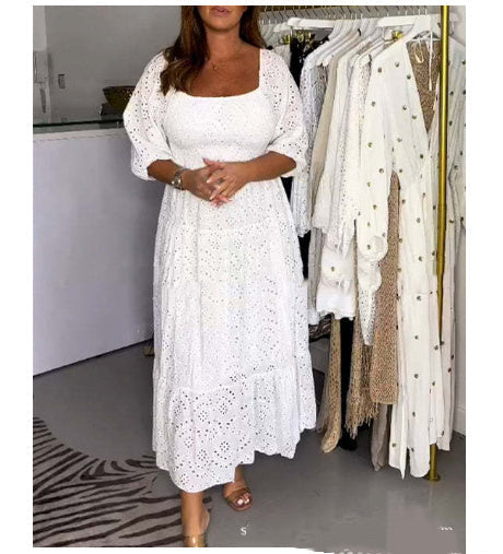 Natasha – Lässiges, lockeres, gerafftes Vestkleid