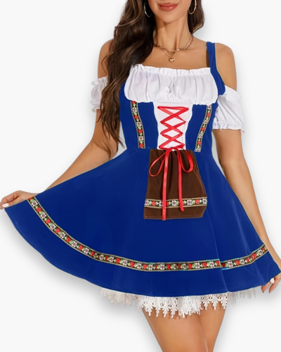 Oktoberfest Kleid Damen | Klassisches Trachten Outfit mit Dirndl-Stil
