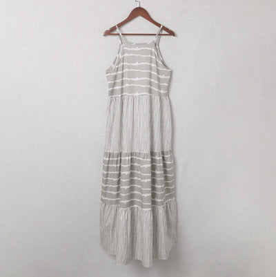 Vanessa – Gestreiftes Kleid mit Hängeneck für Frühling und Sommer