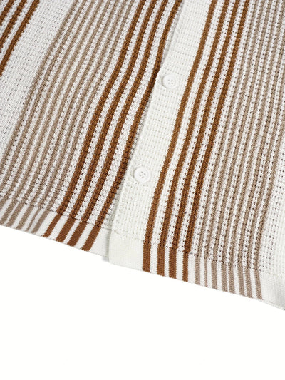 Avram – Lässiges Gestreiftes Hemd Mit Knöpfen