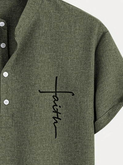 Elliott – Elegantes Kurzarm Hemd Mit Stehkragen