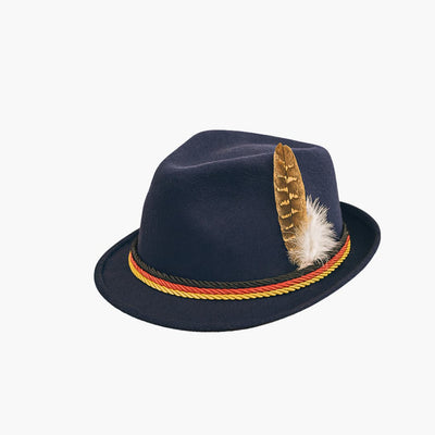 Bayerischer Filz hut mit Feder für Herren - Oktoberfest 2025