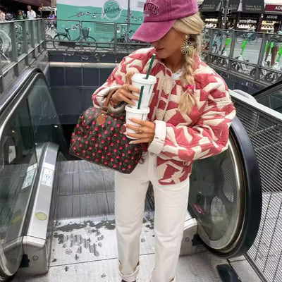 Joy – Lässiger Blümchen-Mantel