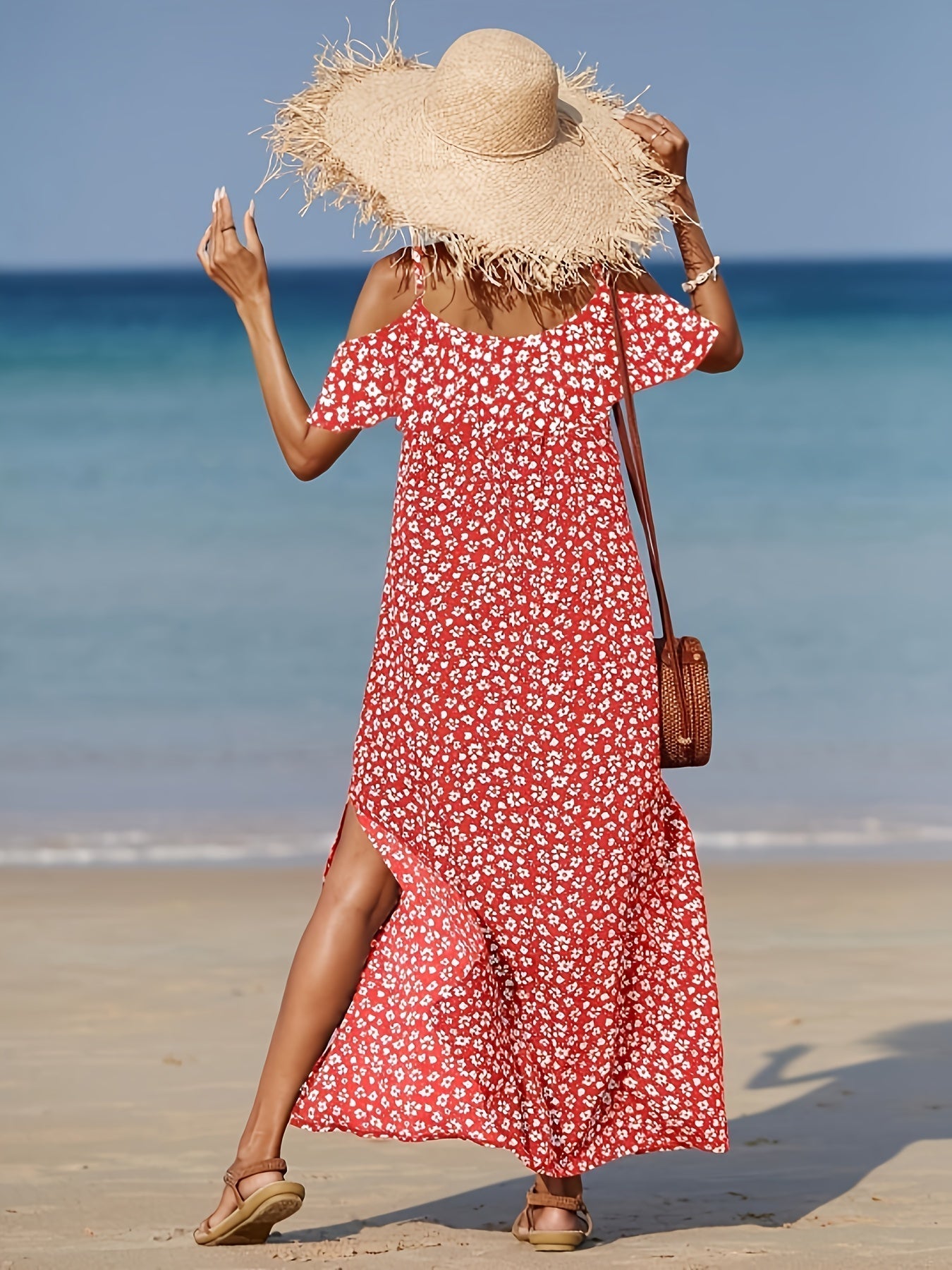 Consuelo - Schulterfrei Kleid Mit Blumenprint