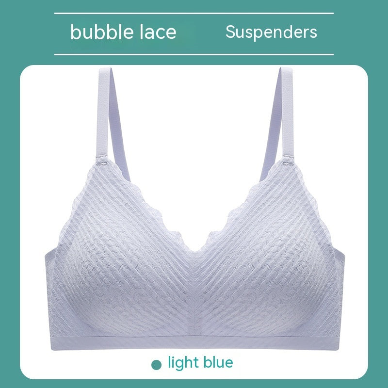 Christine – Nahtlose Unterwäsche aus veganem Latex mit Spitzen-Trägern