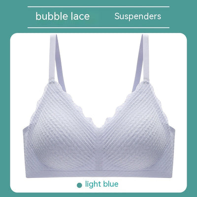 Christine – Nahtlose Unterwäsche aus veganem Latex mit Spitzen-Trägern