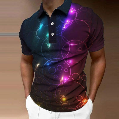 Doug – Kurzarm T-Shirt mit 3D-Digitaldruck und Segelboot-Muster