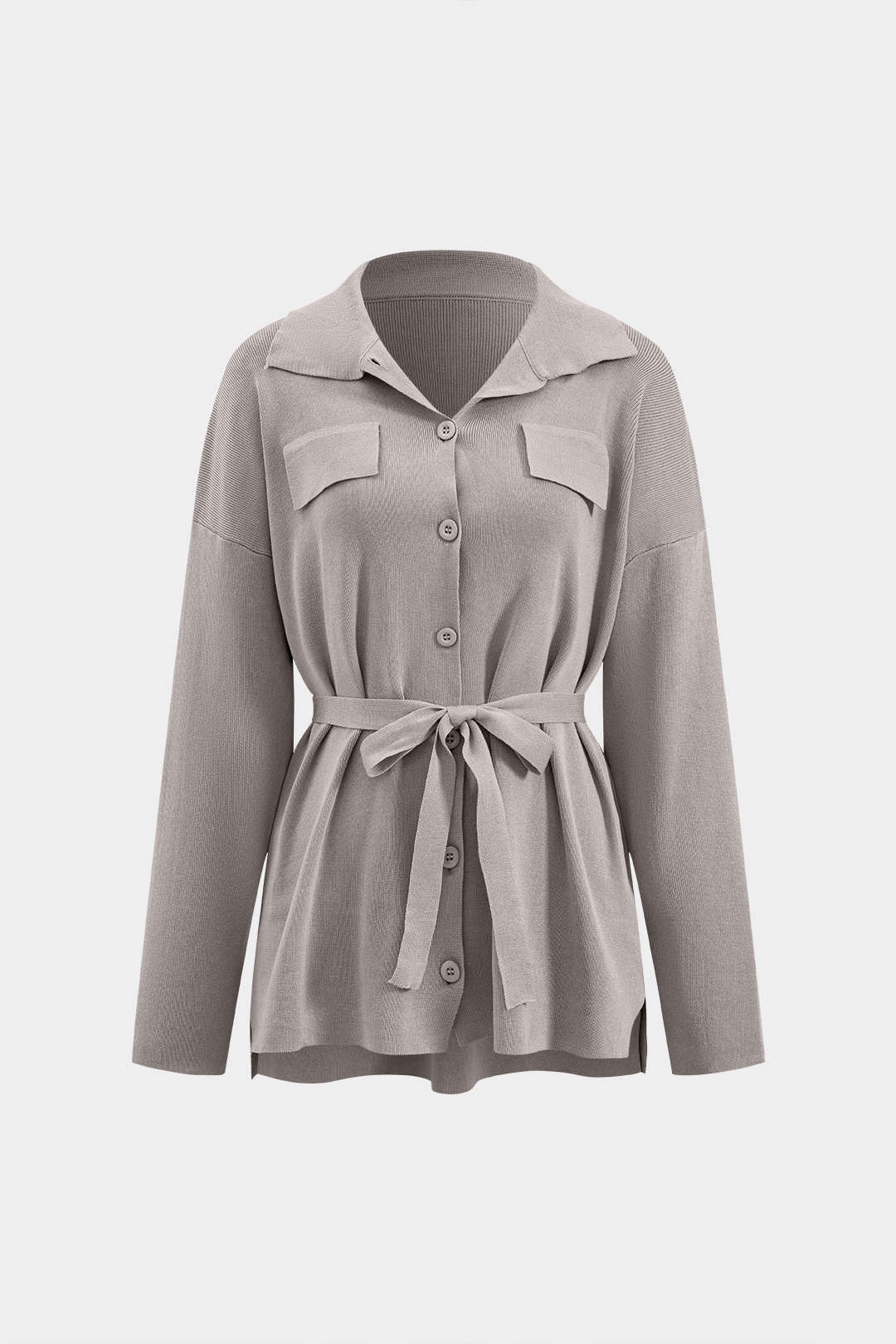 Celina | Stilvolles Strick-Zweiteiler-Set mit Taillengürtel