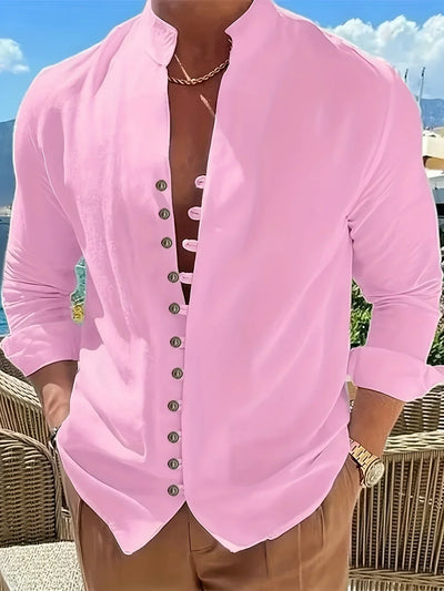 Shayne - Leichtes Hemd Aus Baumwoll Leinen Mit Langen Ärmeln