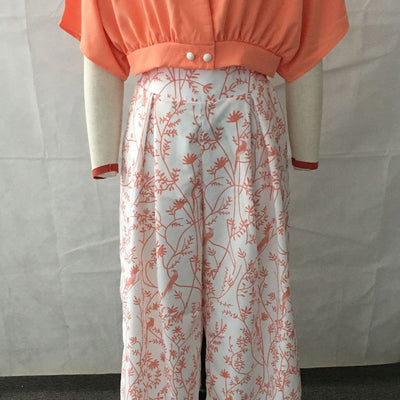 Dennis – Bedruckte Weite Beinhose