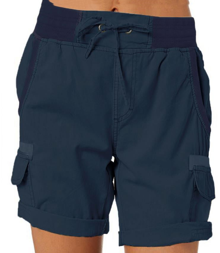 Damen Cargo Shorts Sommer Freizeitmode mit Taschen – Bequeme Outdoor Bermudashorts