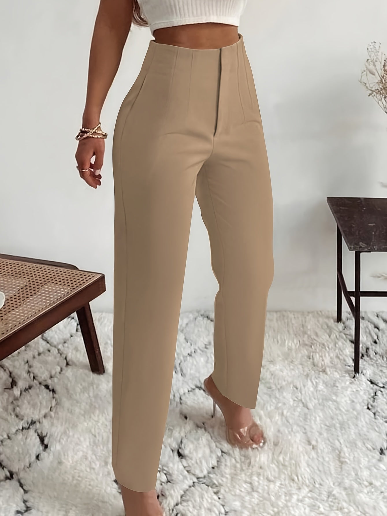 Lina Elegante Hose mit hoher Taille und eleganter schlanker Passform für Damen