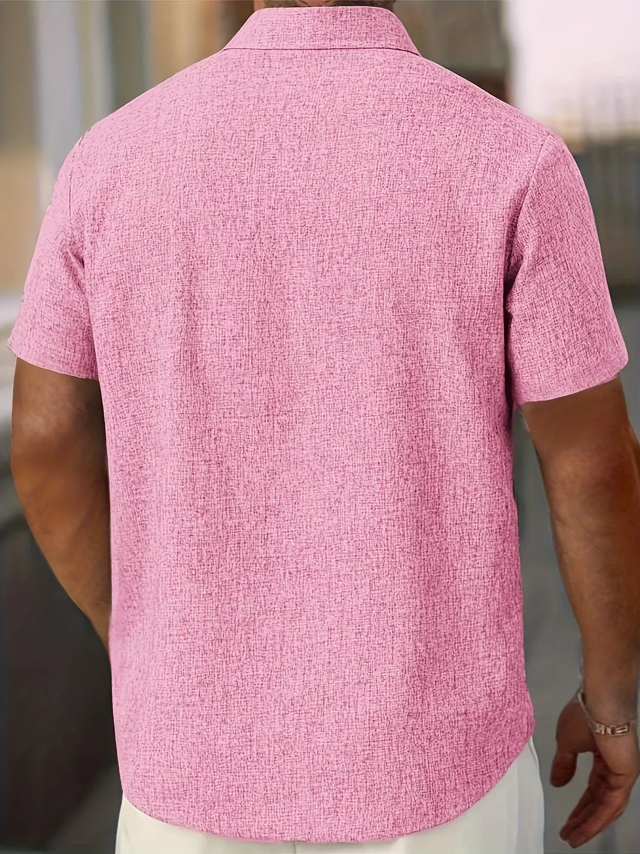 Dwight - Leichtes Hemd Aus Leinenmischung Mit Kurzen Ärmeln