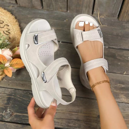 Faith – Vintage Wedgesandalen für Damen in Übergrößen