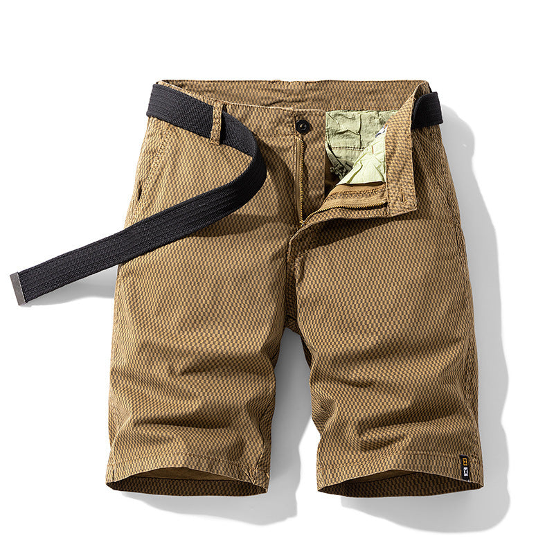 Robbie – Bequeme Herren Cargo Shorts mit gestreiftem Retro-Design