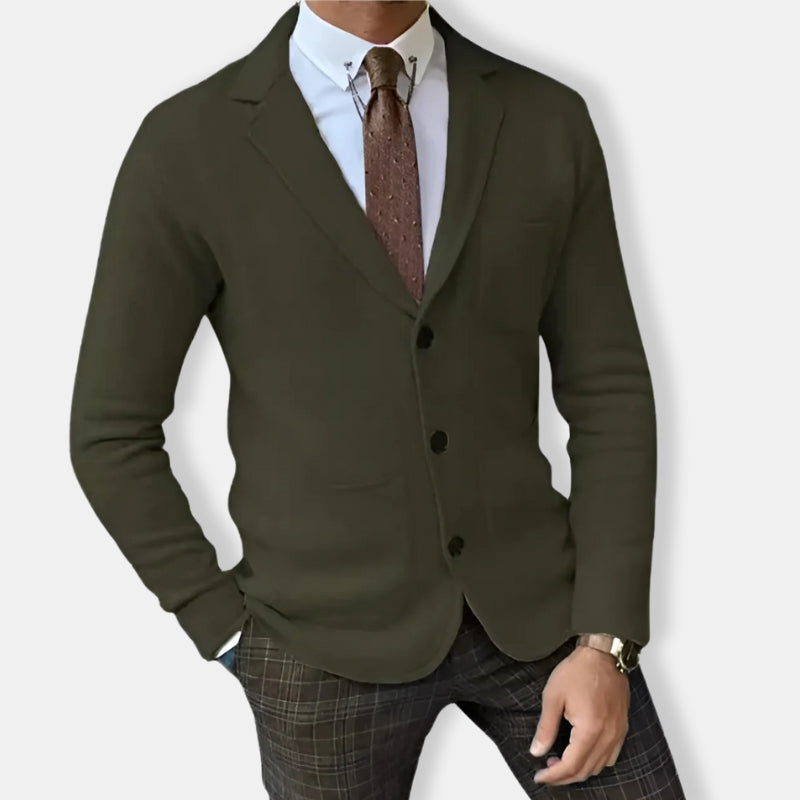 Herren Lässiger Strick Blazer | Schlanke Passform