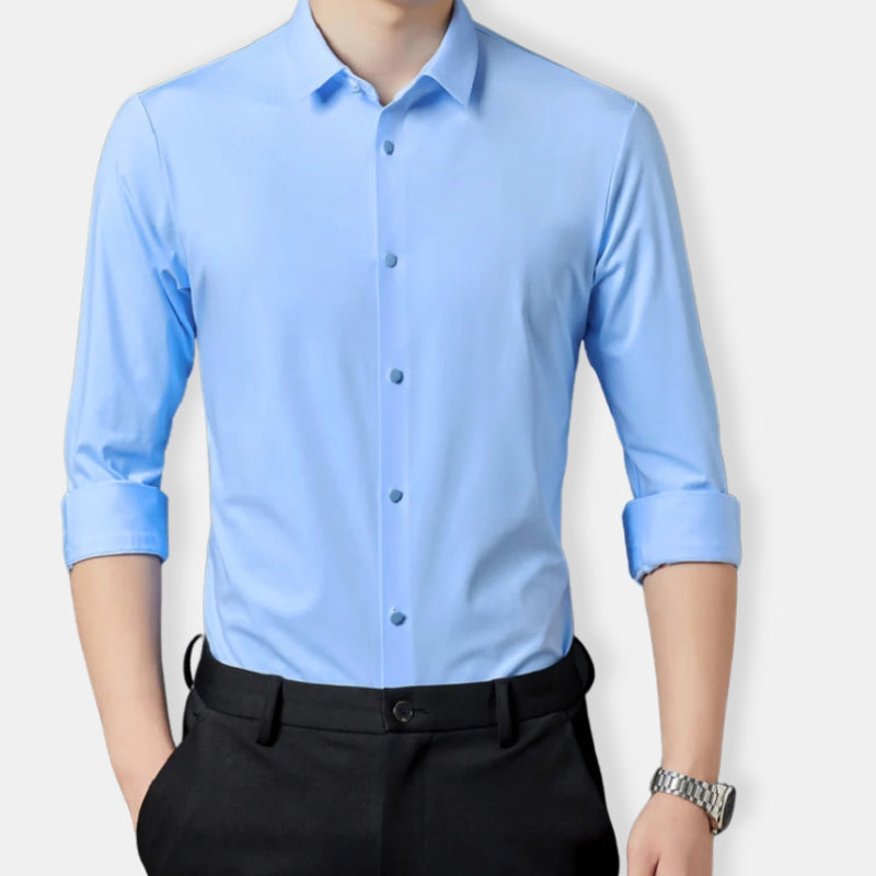 Herren Schlanke Passform Hemd | Langarm