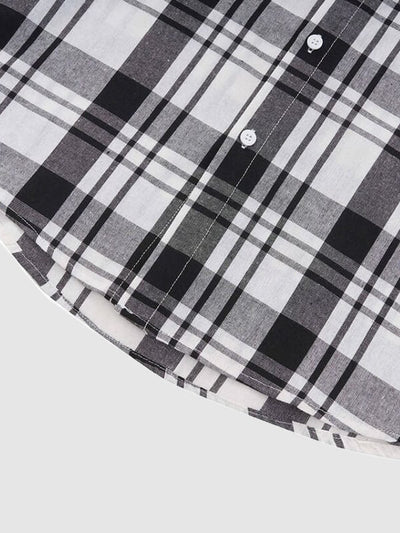 Dong - Lässiges Weites Plaid-Hemd