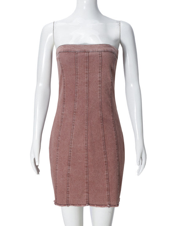 Helen – Rückfreies Denim-Kleid für den Sommer