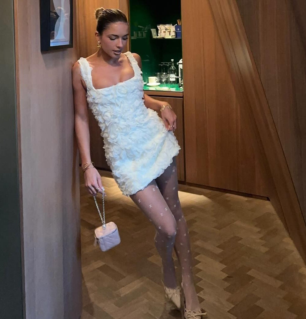 Barbara – Drei-dimensionales Blumen-Trägerkleid