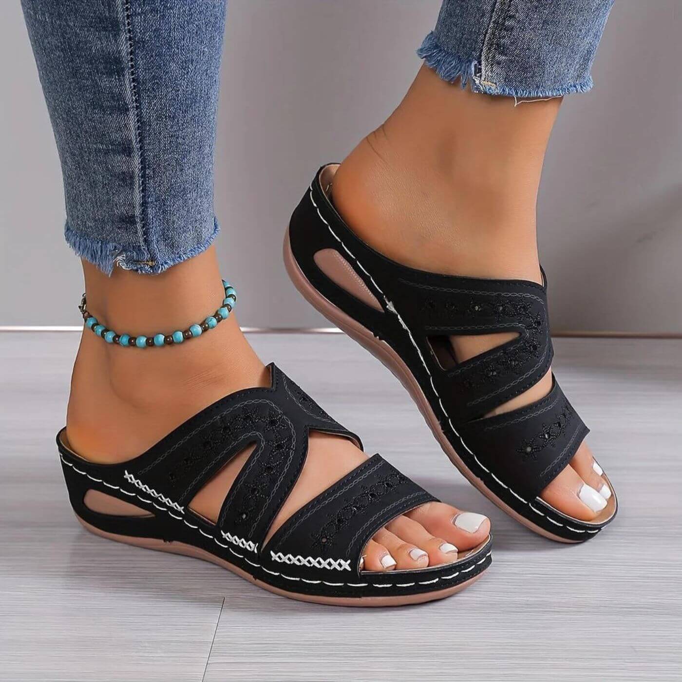 Anika™ - Orthopädische Komfort-Keil-Sandalen