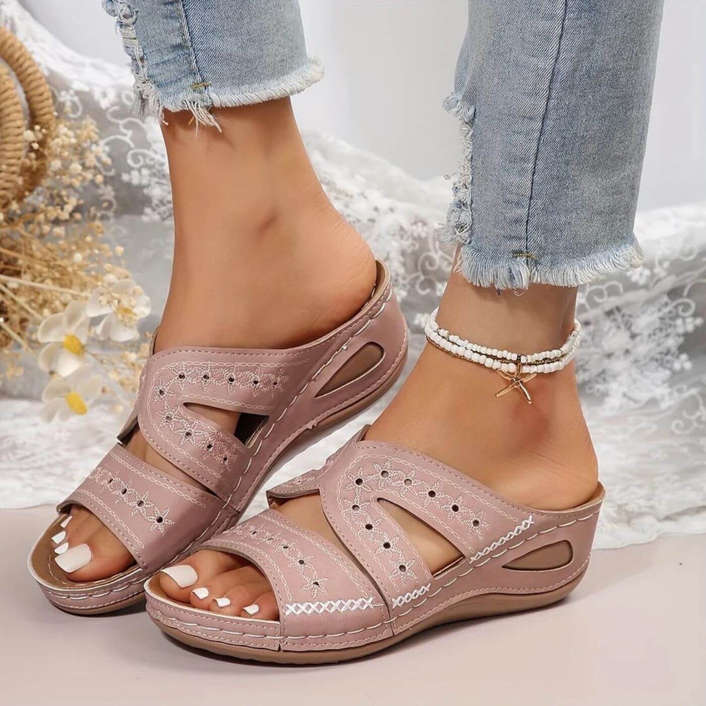 Anika™ - Orthopädische Komfort-Keil-Sandalen