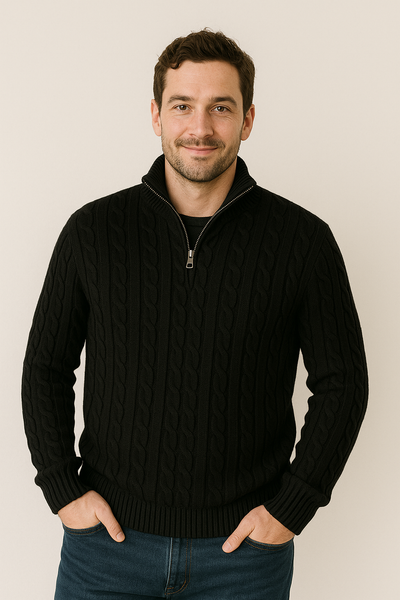 Anton Kabelstrickpullover