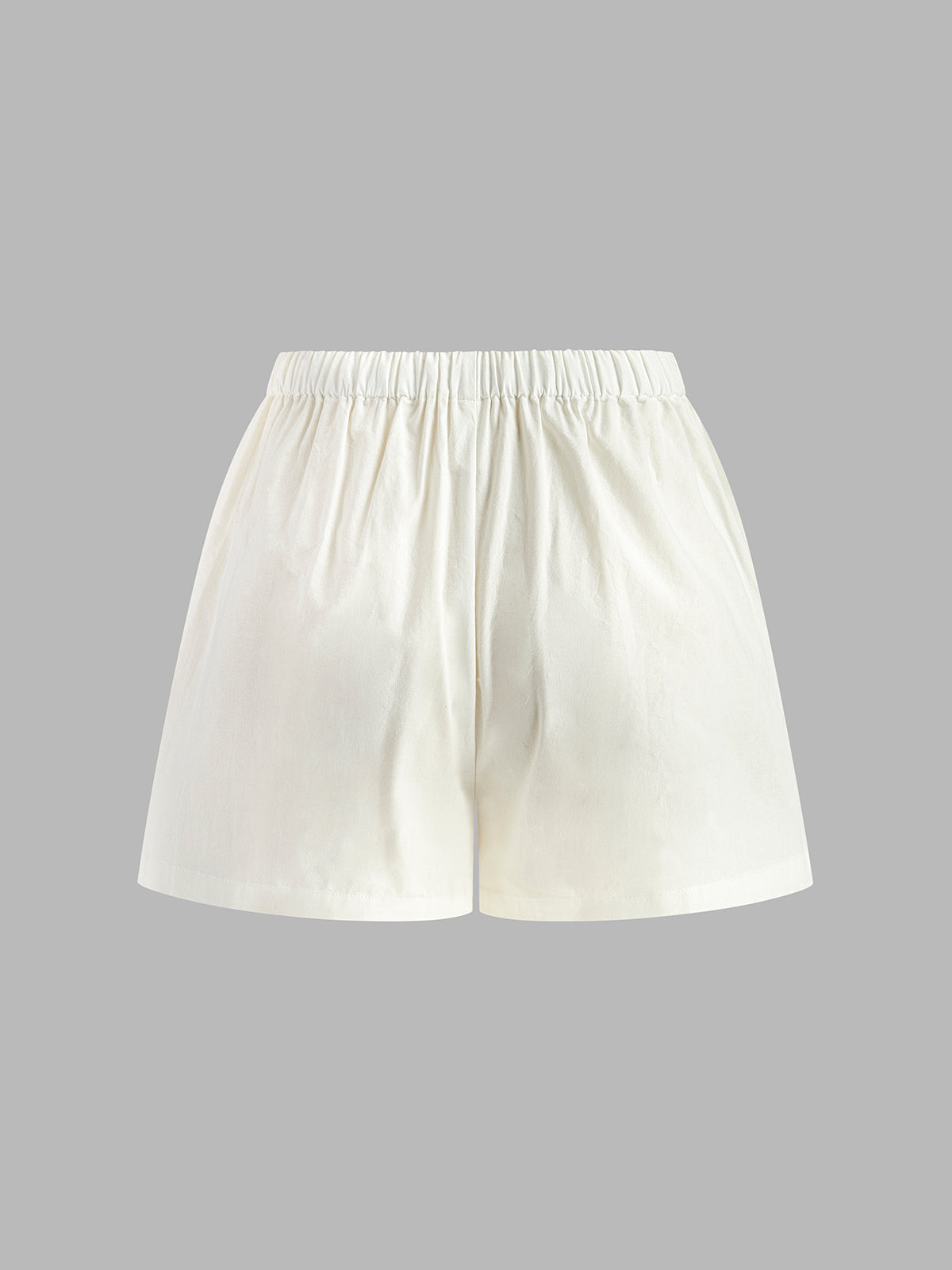 Damen Sommer Zweiteiler – Kordelzug-Top & Shorts mit Schlitz