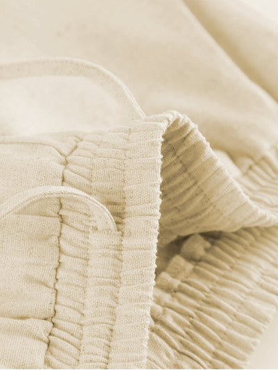 Damen Leinenhose mit weitem Bein – High-Waist, Sommerlook