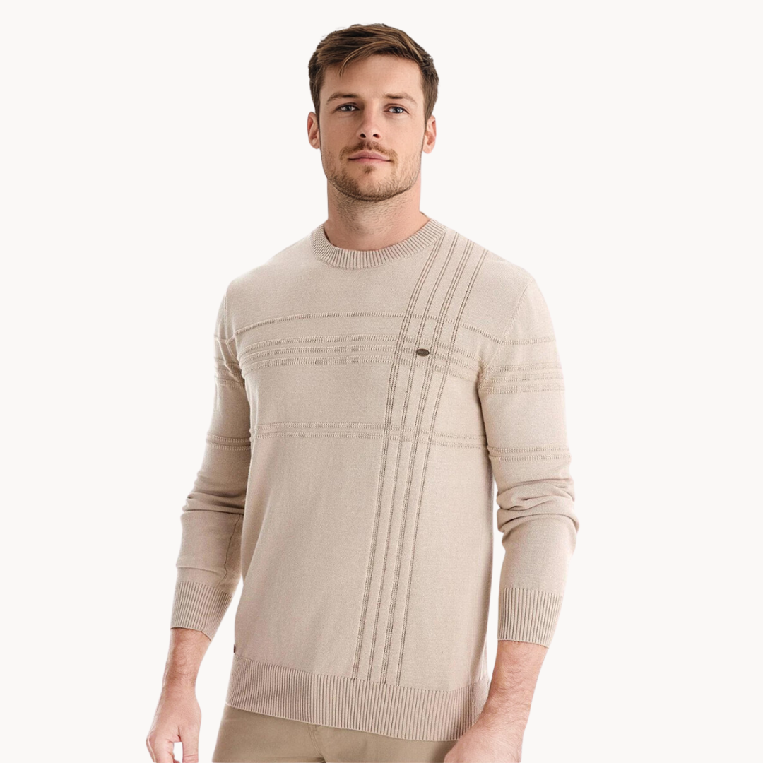 MIRAVO | Stilvoller Herrenpullover mit Karodesign