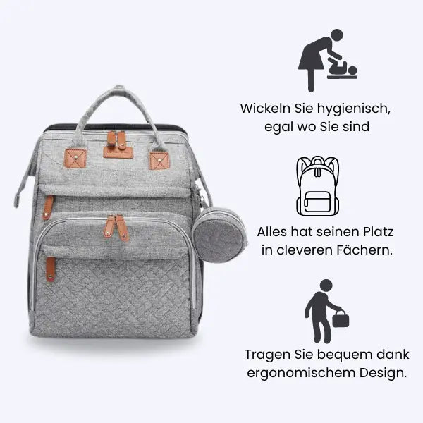 BabyBliss™ Pro  Wickeltasche mit Wickelstation