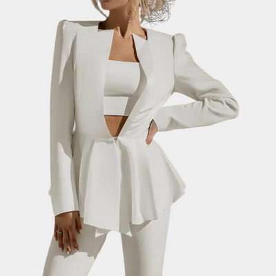 Jamalia - Glamouröses 3-teiliges Blazer-Set für Damen