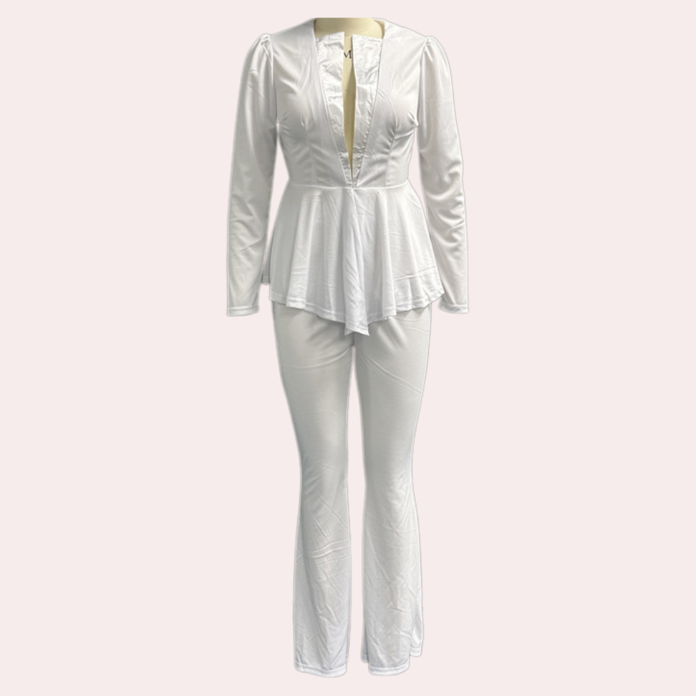 Jamalia - Glamouröses 3-teiliges Blazer-Set für Damen