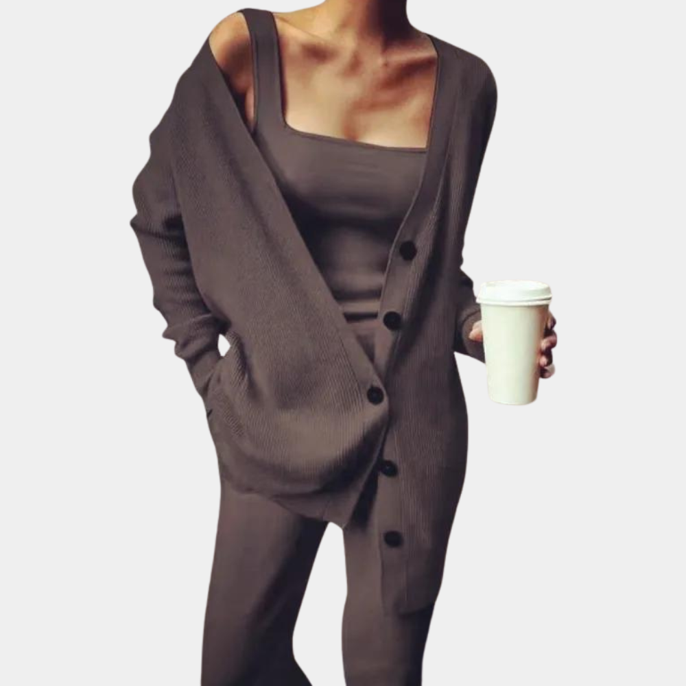 Ultimativer Komfort: 3-teiliges Jogging-Set für Frauen für gemütliche Momente