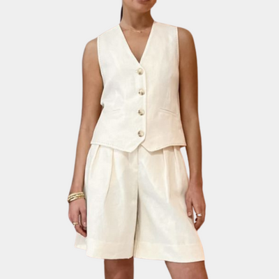 Stylisches Outfit-Set für Frauen: Vielseitige Strickjacken und Shorts für jede Gelegenheit