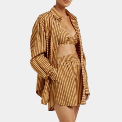 Trendiges dreiteiliges Set für Frauen im Casual Style