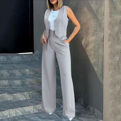 Stilvolles Set aus Weste und Hose für Frauen
